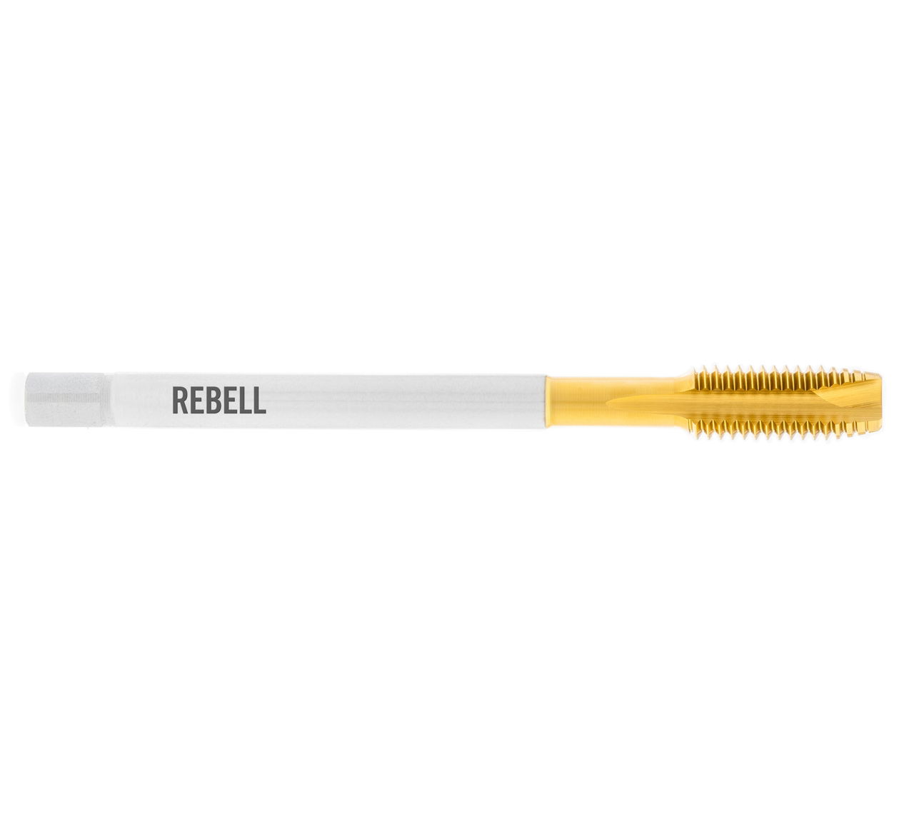 REBELL Maschinengewindebohrer G 1/8" x 28 RH ISO 228 HSSE TIN - Form B gerade genutet - DIN 2184-1 - Typ VA