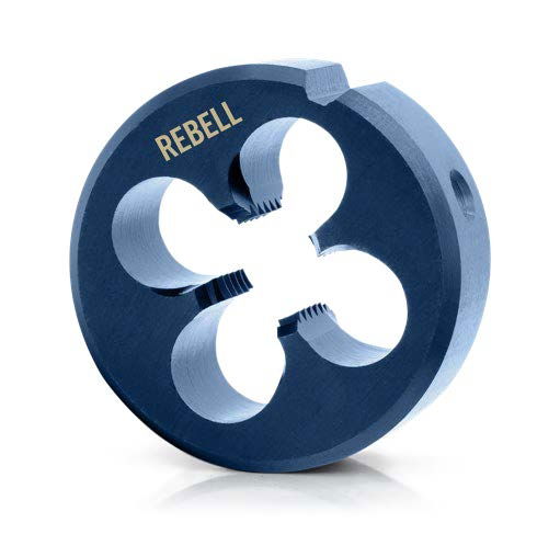 REBELL Schneideisen M 4 x 0,7 RH 6g HSSE TiCN mit Schälanschnitt - EN 22568 - Typ VA REBELL Schneideisen M 4 x 0,7 RH 6g HSSE TiCN mit Schälanschnitt - EN 22568 - Typ VA