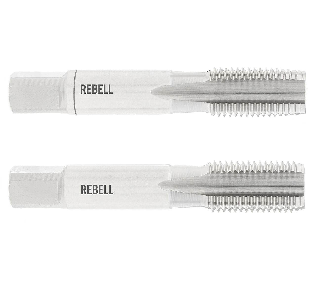 REBELL Handgewindebohrer 2-tlg. Satz G 7/8" x 14 LH ISO 228 HSS - Form C gerade genutet - DIN 2184-2 - Typ N