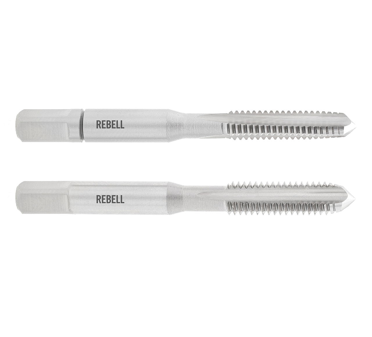 REBELL Handgewindebohrer 2-tlg. Satz BSF 1/4" x 26 RH class 2 medium HSS - Form C gerade genutet - DIN 2184-2 - Typ N