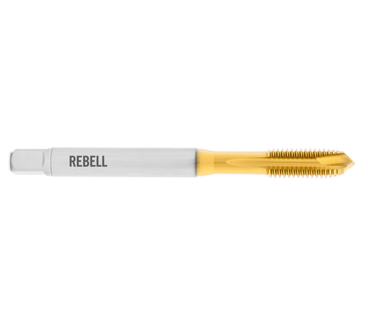 REBELL Maschinengewindebohrer UNF No. 12 x 28 RH 2B HSSE TIN - Form B gerade genutet - DIN 2184-1 - Typ VA